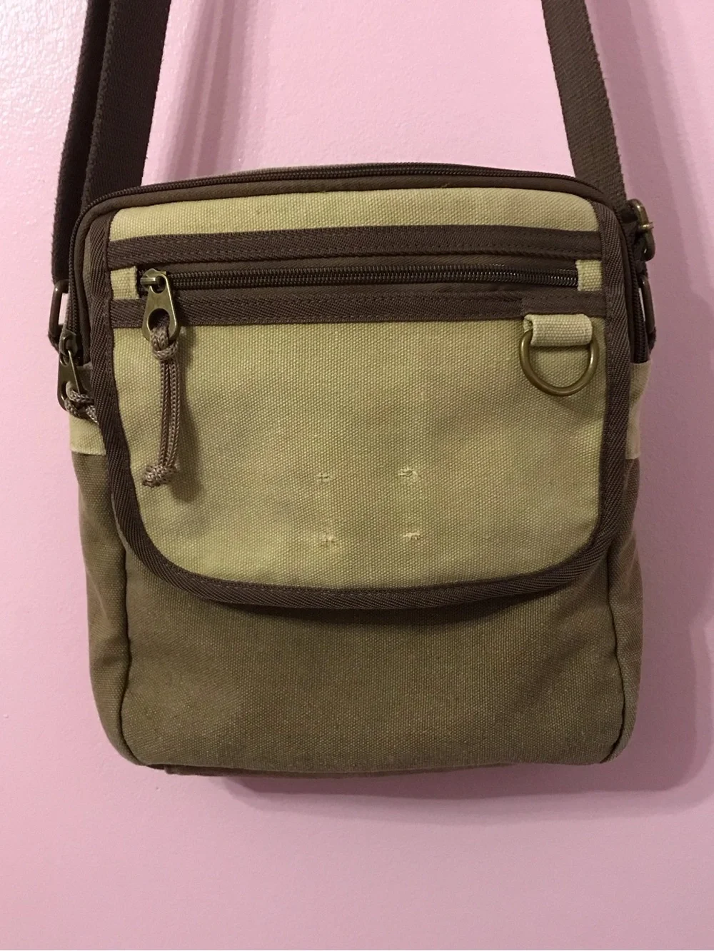 SCRUFFY DOG Canvas Messenger Bag